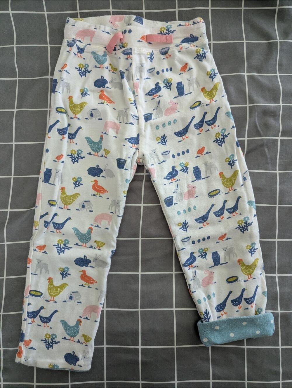 Boden farm animal reversible pants